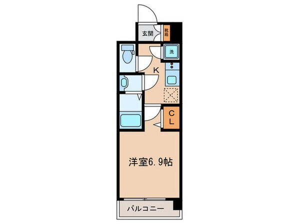 ﾌｧｰｽﾄﾚｼﾞﾃﾞﾝｽ大阪BAYSIDE(1002)の物件間取画像